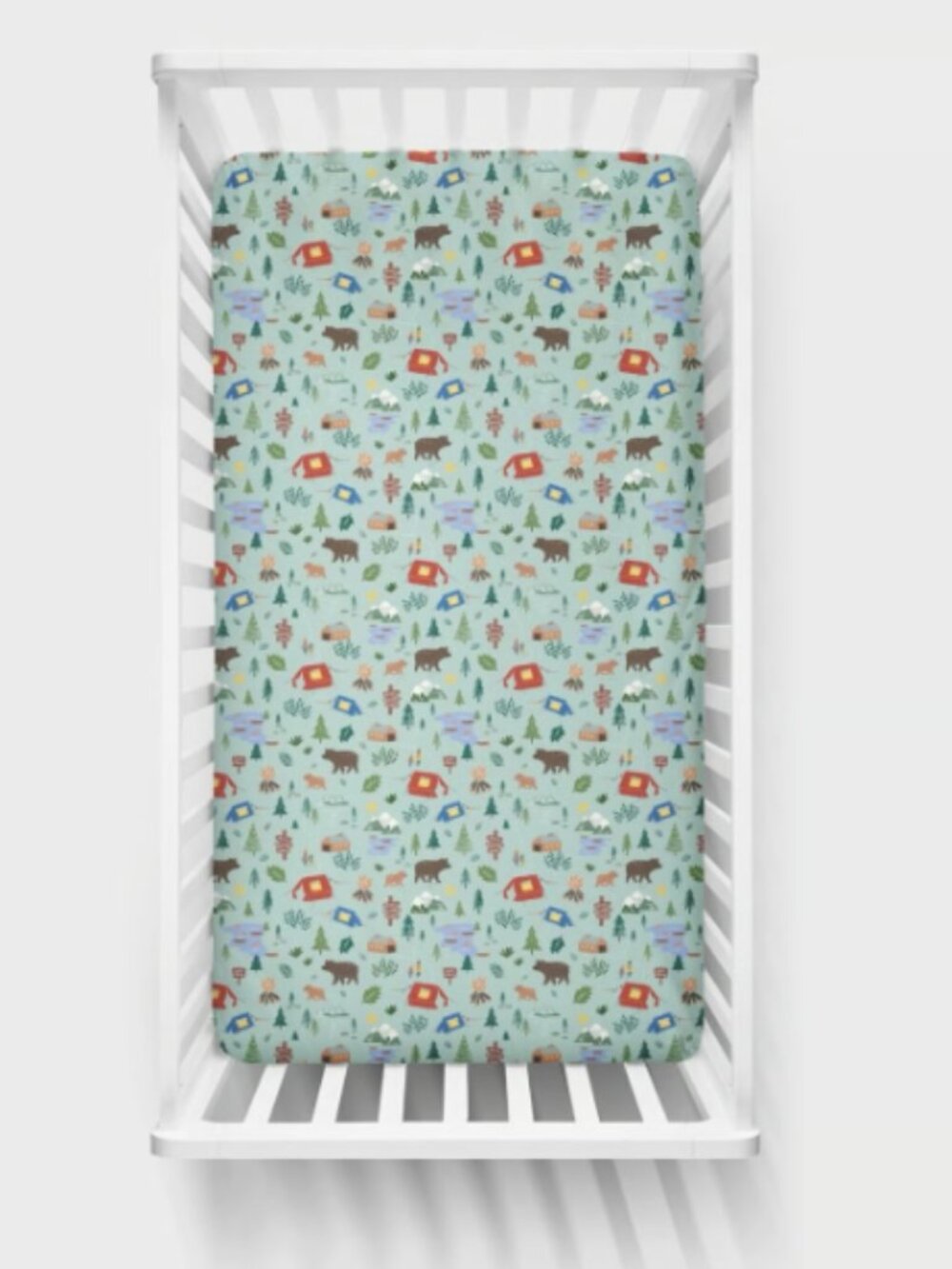 Little Sleepies Happy Campers Fitted Crib Sheet